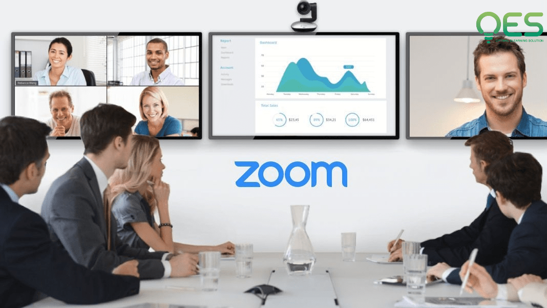 Giao diện Zoom Cloud Meetings cho lớp học trực tuyến