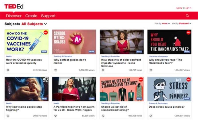 Web luyện IELTS TED-ED