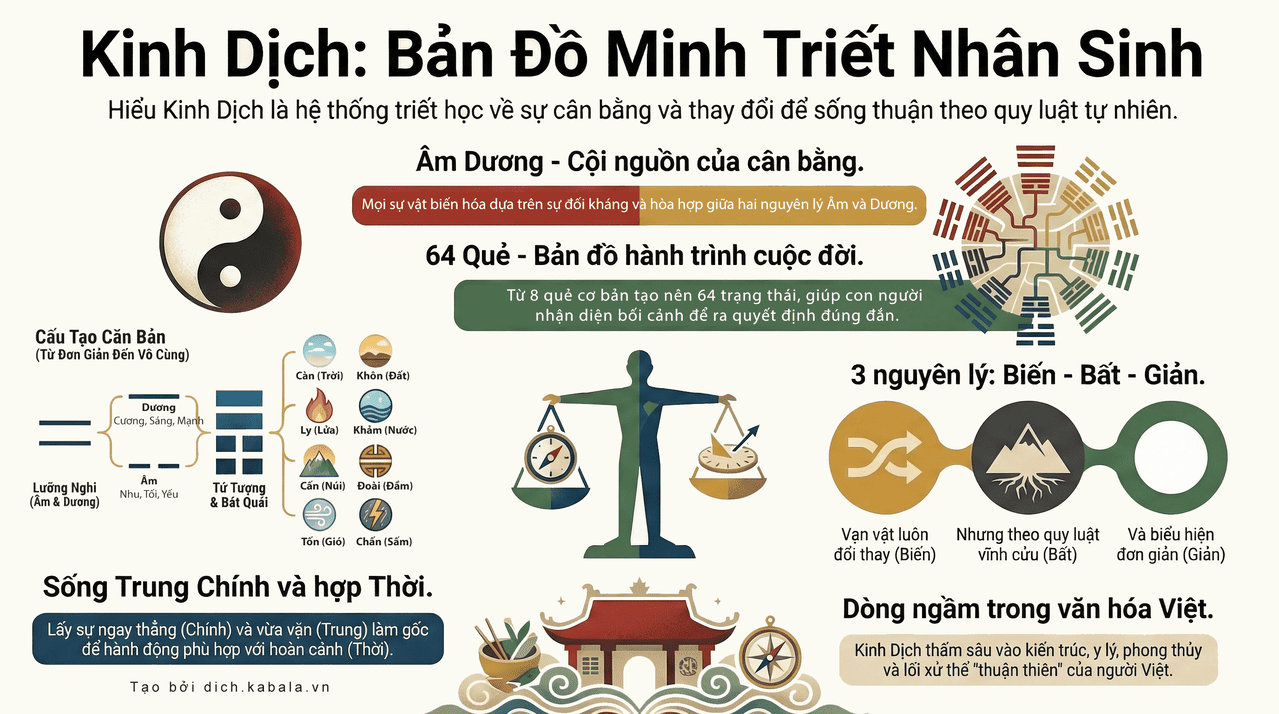 Minh họa lớp học Kinh Dịch Kabala