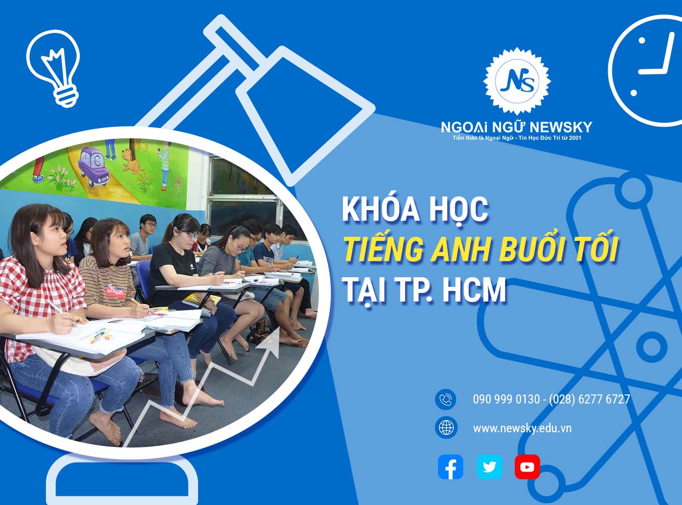 Học tiếng Anh sau giờ làm