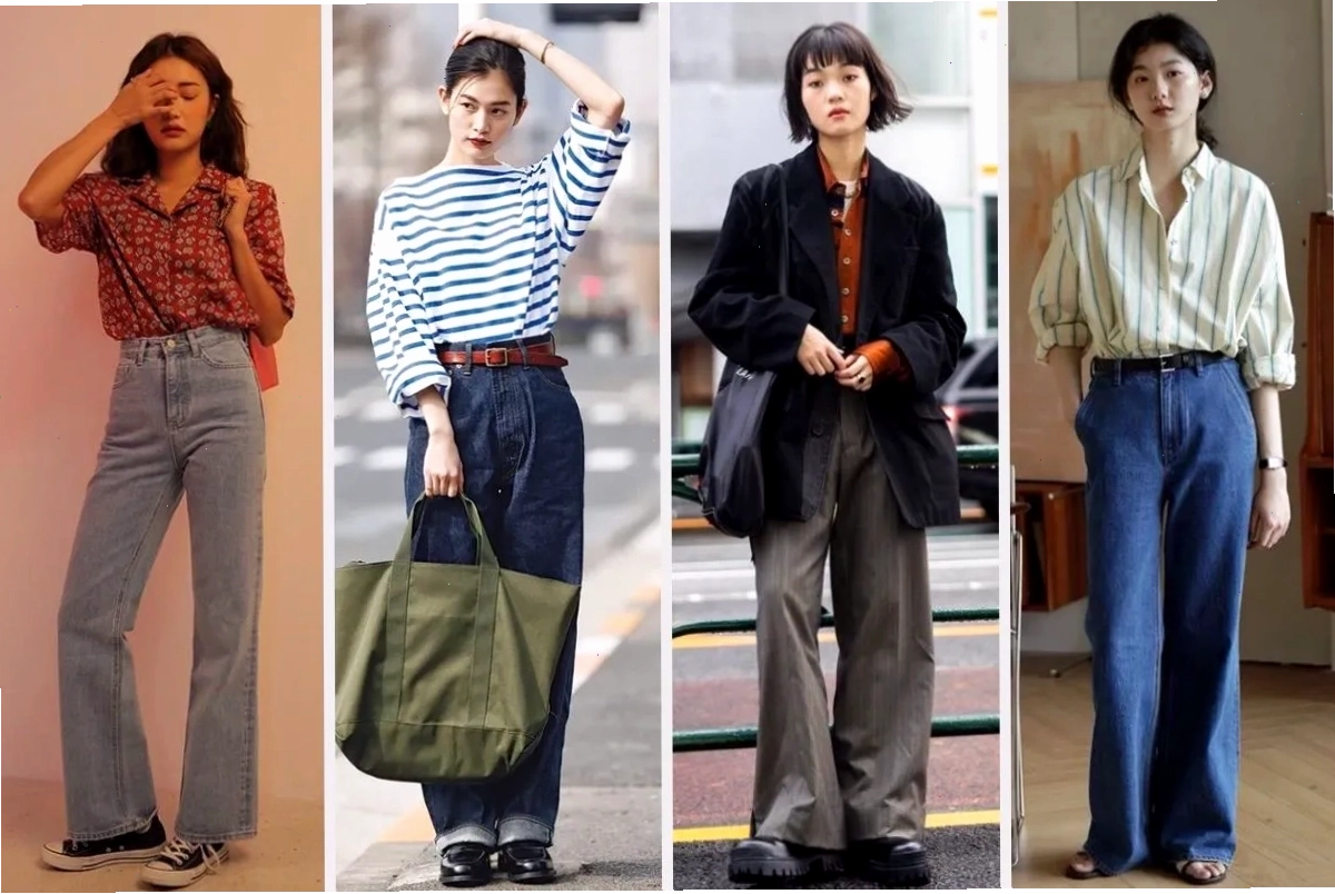 Phối đồ đi học cho sinh viên nữ theo phong cách Vintage với váy hoa nhí và cardigan