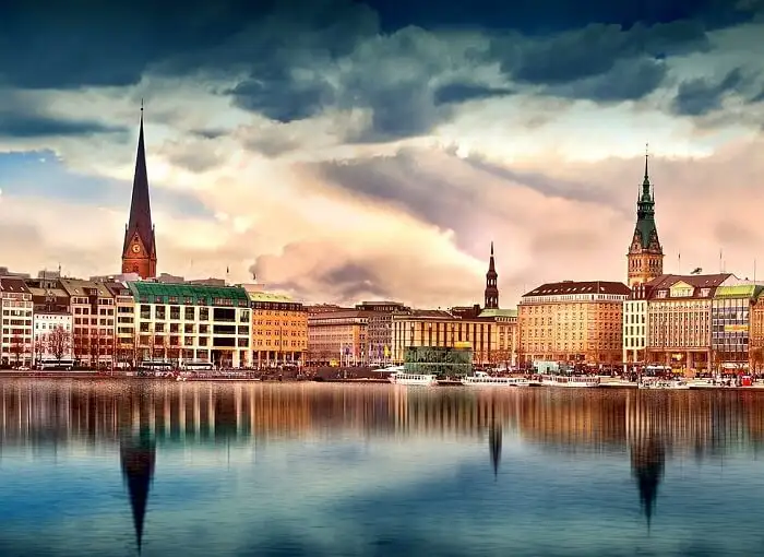 Khung cảnh huy hoàng của Hamburg ở Đức