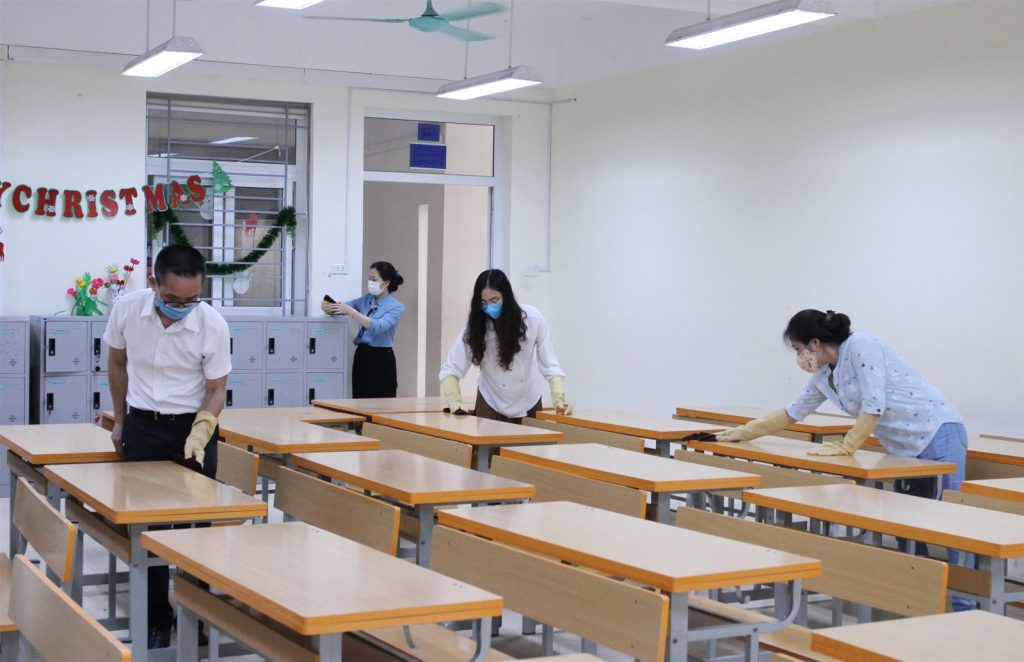Trường học sạch sẽ tạo môi trường học tập lành mạnh cho học sinh