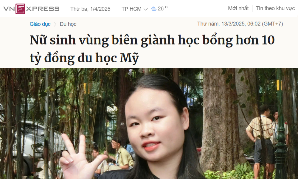 Câu chuyện học bổng Đại học Chicago