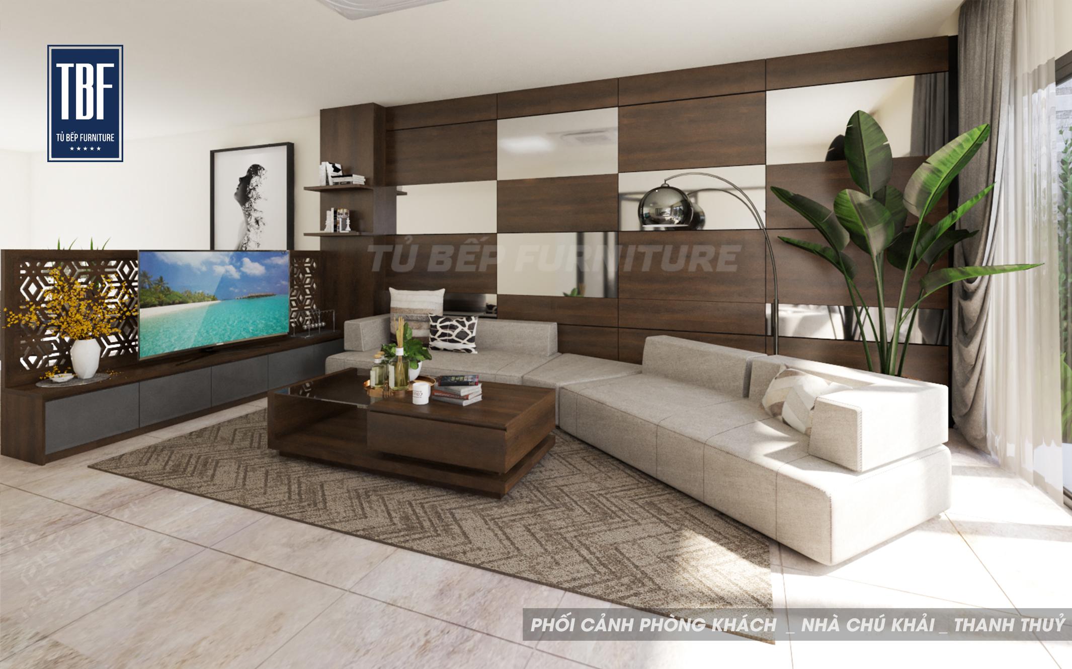 Phòng khách thanh lịch với trang trí màu tím sẫm tinh tế - nguồn từ marcfashion