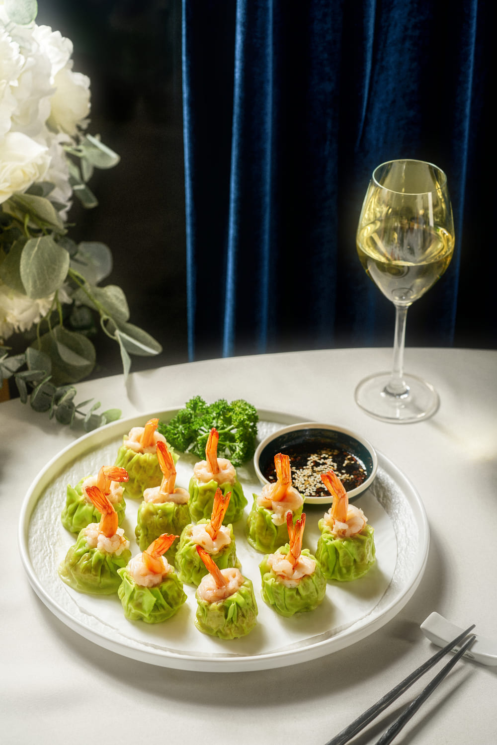 Món Tôm dimsum xíu mại tại W.Jardin