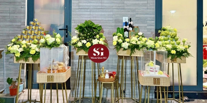 Tráp cưới và lễ vật cưới hỏi