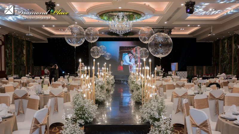 Kiến trúc hiện đại của nhà hàng tiệc cưới Diamond Place