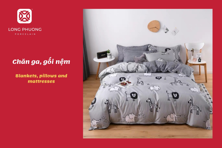Chăn ga gối đệm chất lượng cao cho tân gia