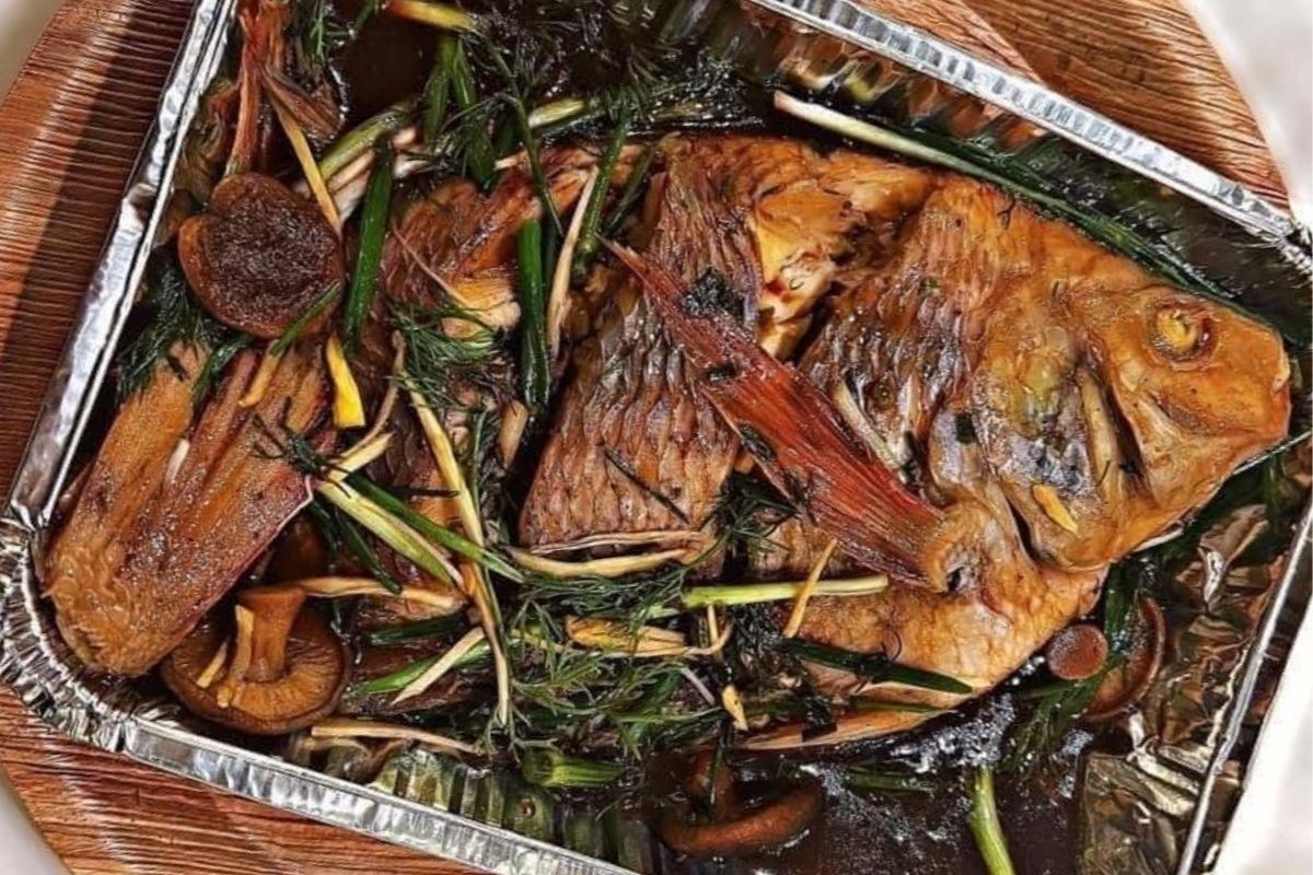 Cá diêu hồng hấp xì dầu là món ăn sang trọng