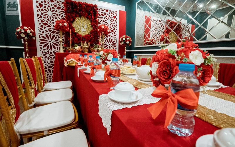 Không gian tiếp khách gọn gàng