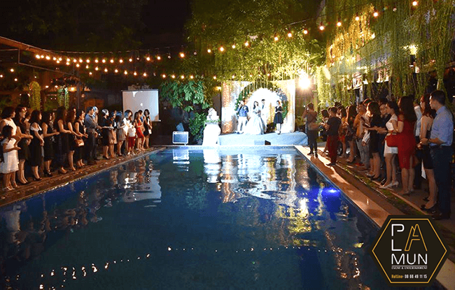 SaiGon Chic poolside wedding venue
