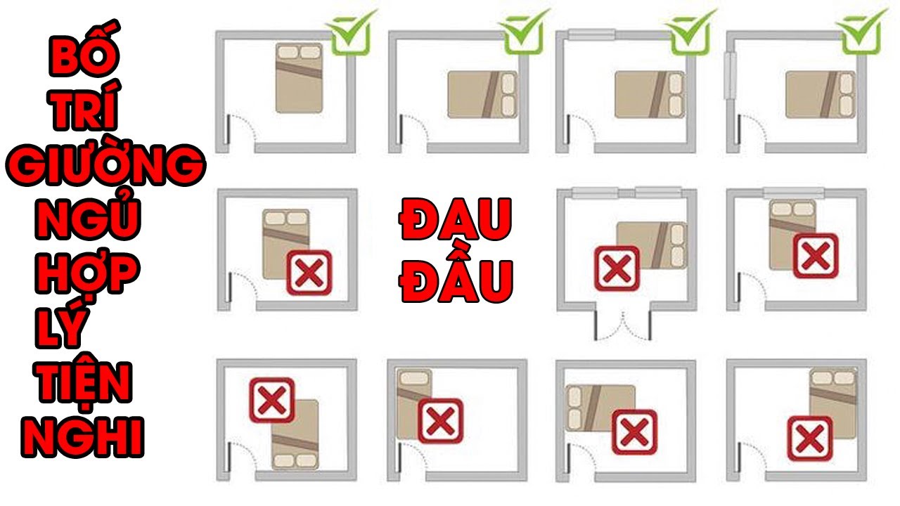 Bố trí giường cưới hợp lý