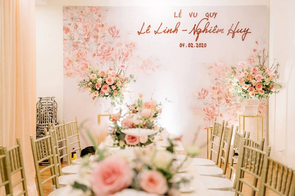 Trang trí không gian tiệc cưới lãng mạn và sang trọng