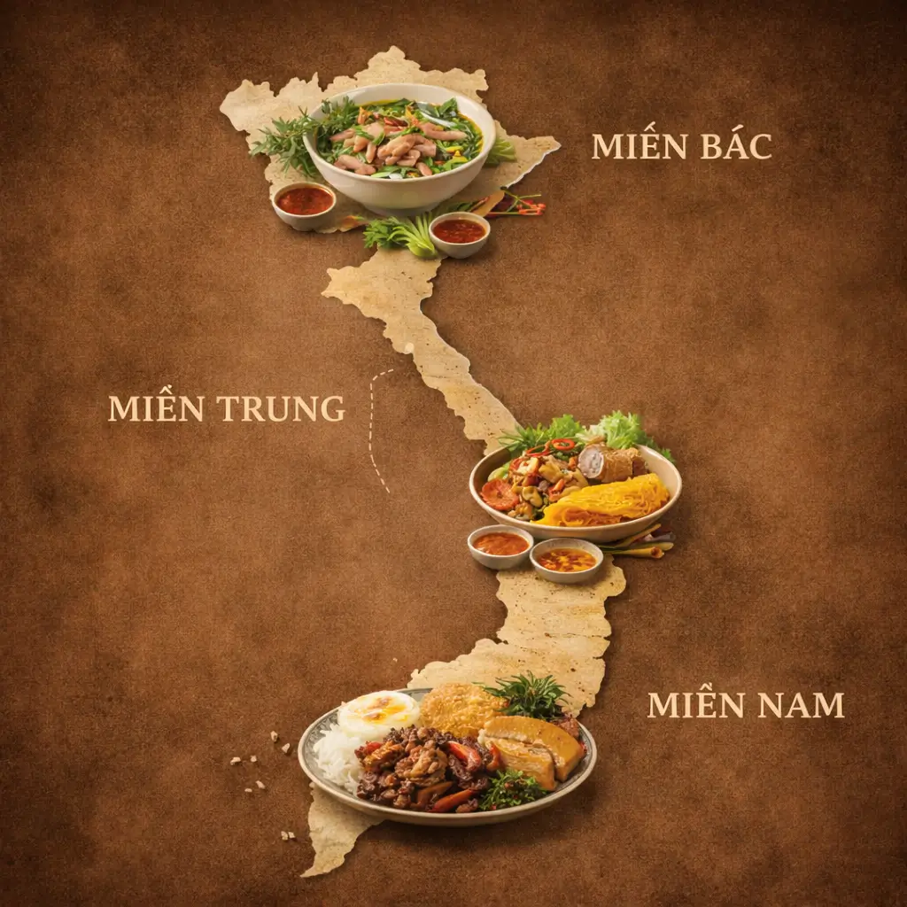 Chuẩn vị 3 miền
