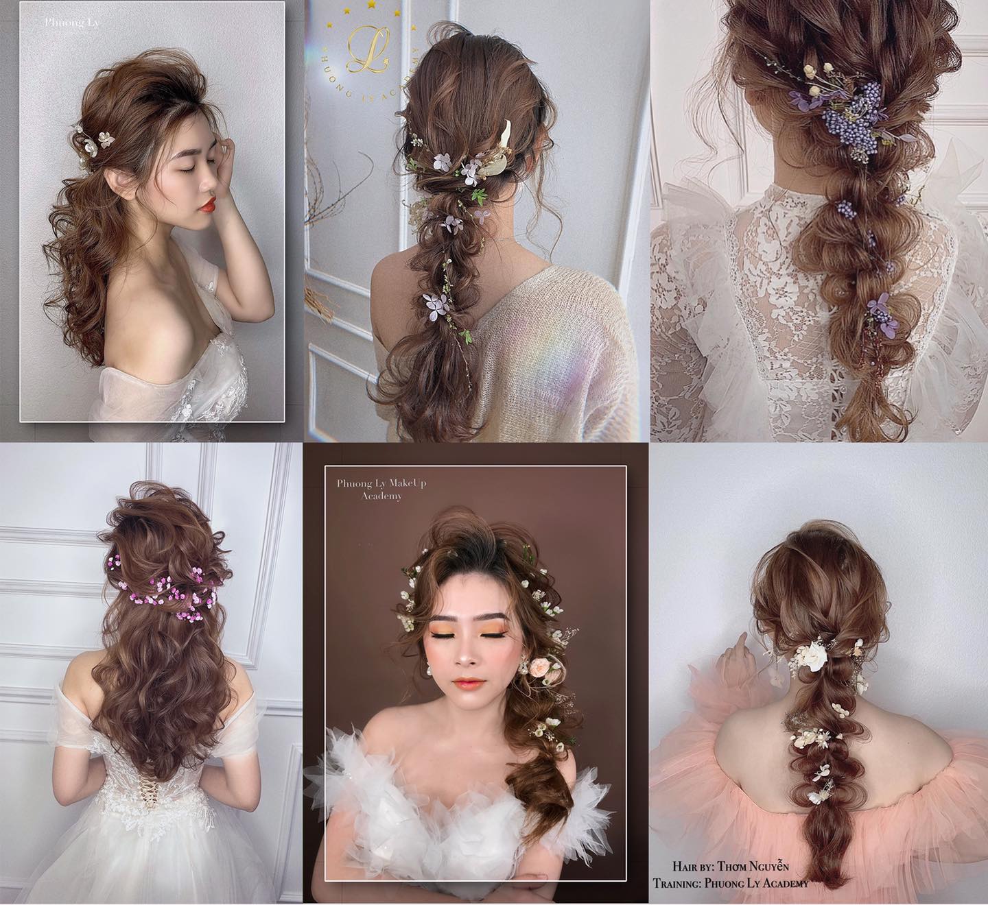 Cô dâu thử trang điểm trước lễ