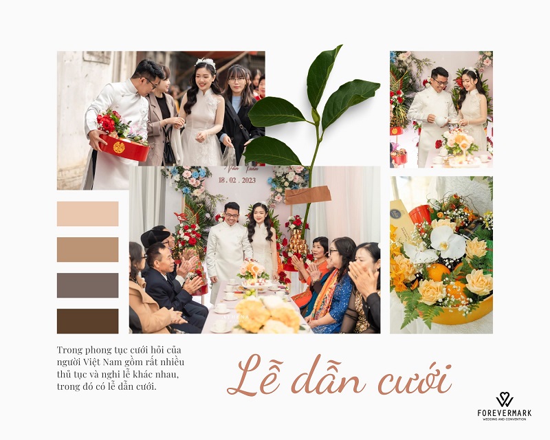 Không khí lễ dẫn cưới trang trọng