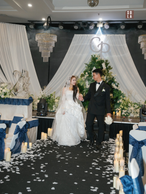 Mẫu trang trí tiệc cưới với chi tiết decor tinh tế