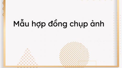 Trao đổi hợp đồng chụp ảnh cưới