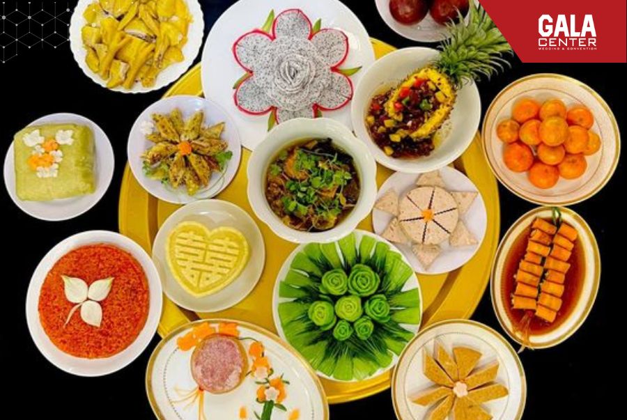 Thực đơn đám cưới miền Nam nổi bật với các món ăn mang hương vị đậm đà