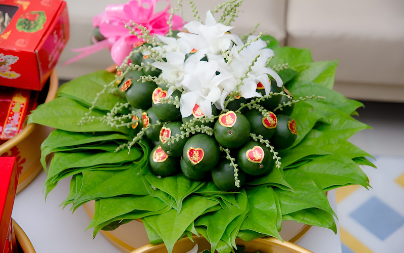 Cơi trầu lễ dạm ngõ