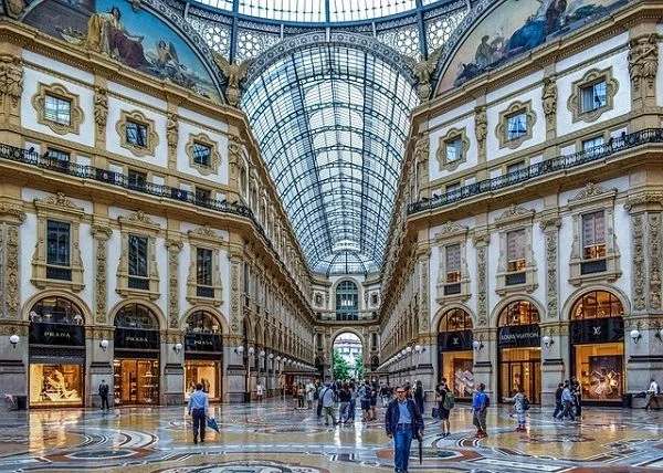 Milan shopping district