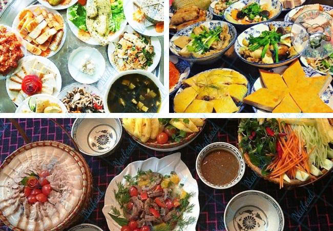 Mâm cỗ cưới miền Bắc ngày xưa