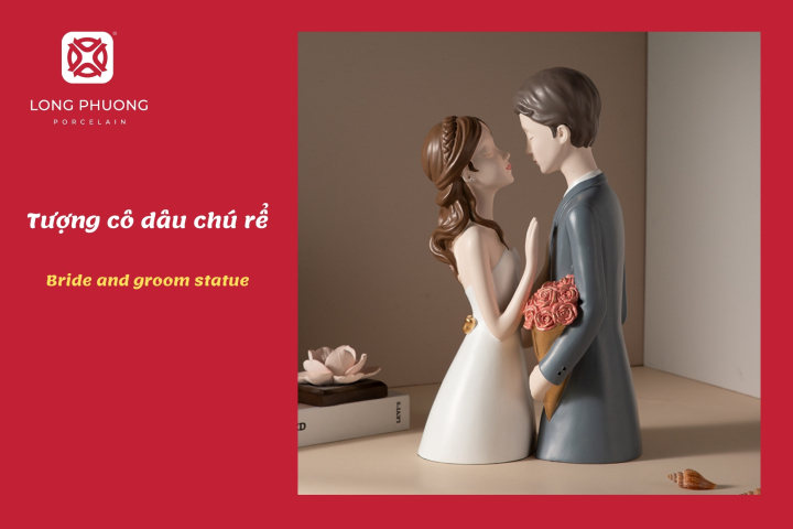 Tượng cô dâu chú rể trang trí phòng tân hôn