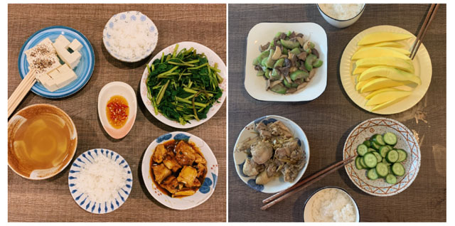 Mâm cơm tối gọn nhẹ cho hai người