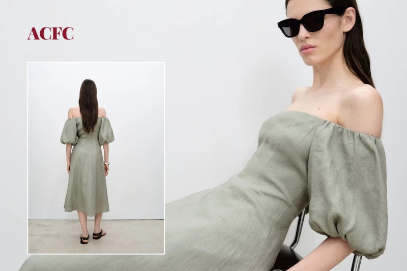 Đầm Trễ Vai Cho Những Bản Phối Nữ Tính Và Thanh Thoát
