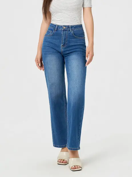 Quần jeans nữ straight essential phong cách - năng động