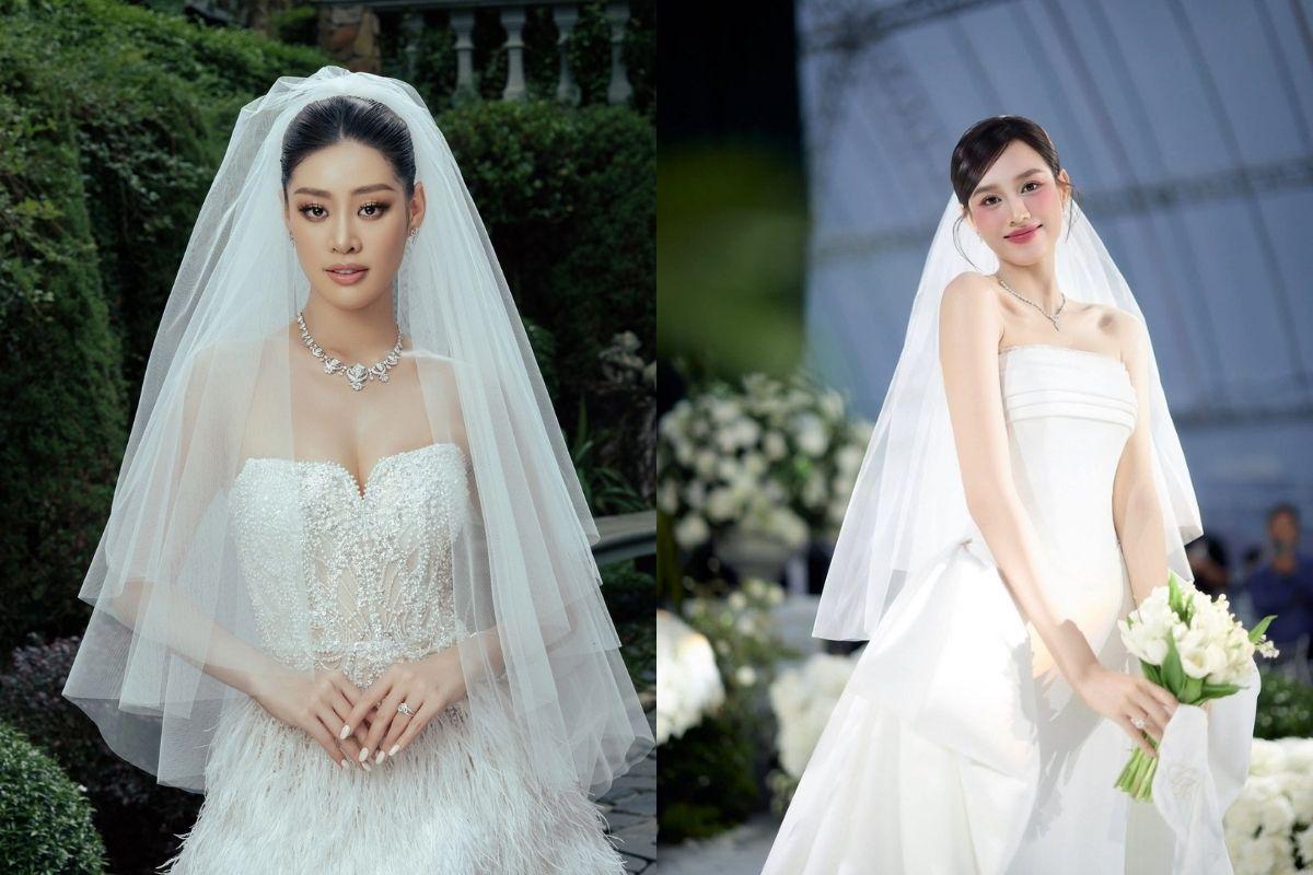 Veil dài trung bình mang phong cách thanh lịch cổ điển.