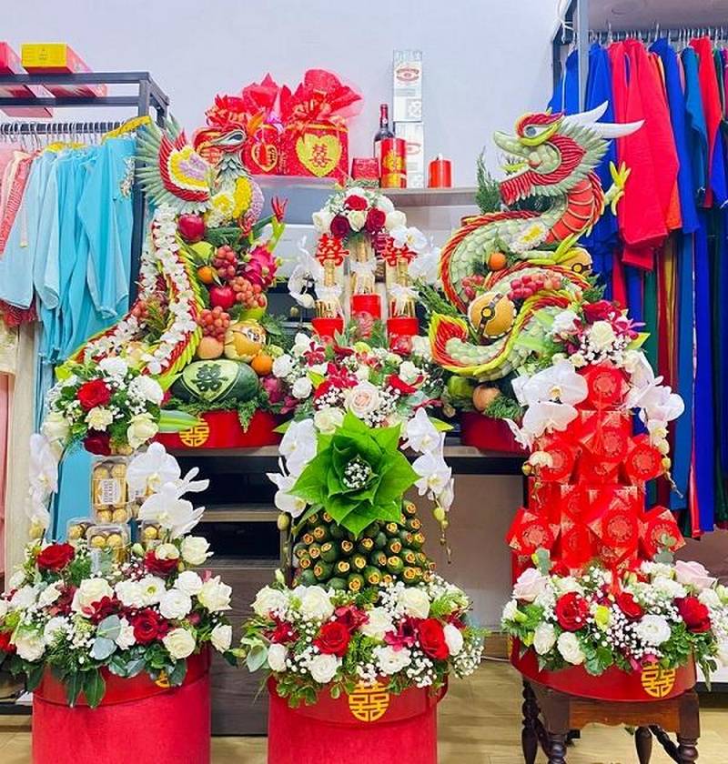 Số lượng mâm quả theo vùng