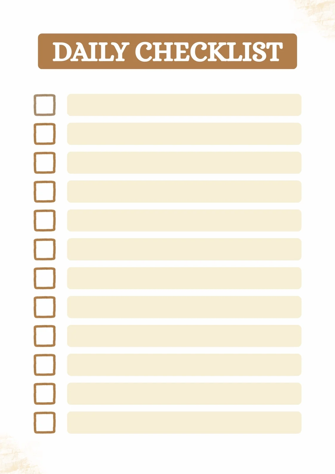 Mẫu checklist cưới theo ngày, phù hợp theo dõi tiến độ từng mốc