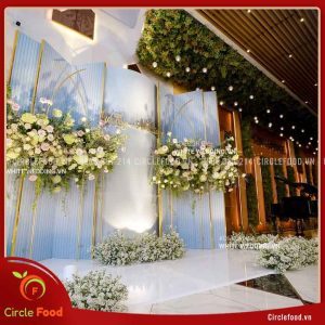 Không gian sảnh cưới với concept trang trí tinh tế
