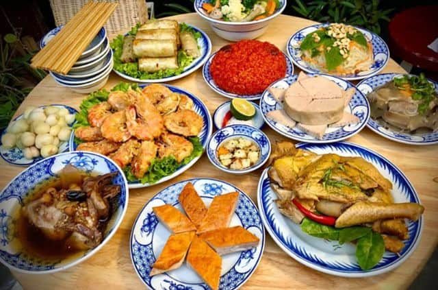 Mâm cỗ cưới miền Bắc sang trọng