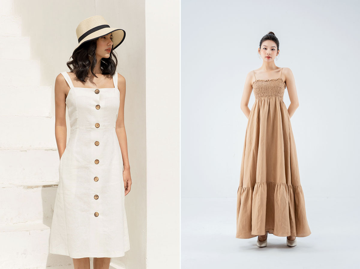 Mẫu đầm linen ưa thích của những cô nàng cá tính