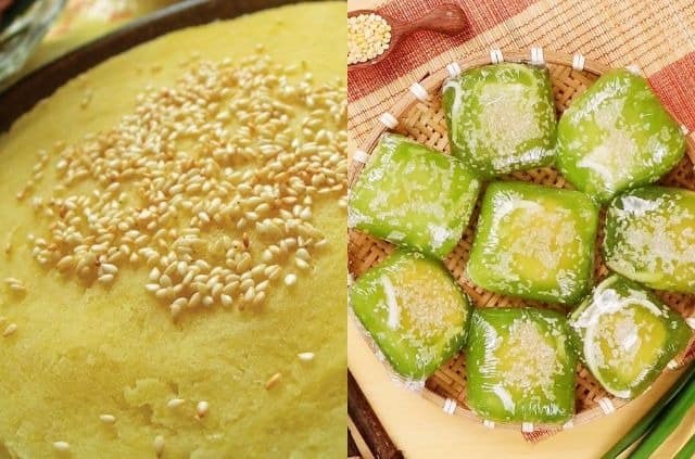 Bánh phu thê và chè kho tráng miệng