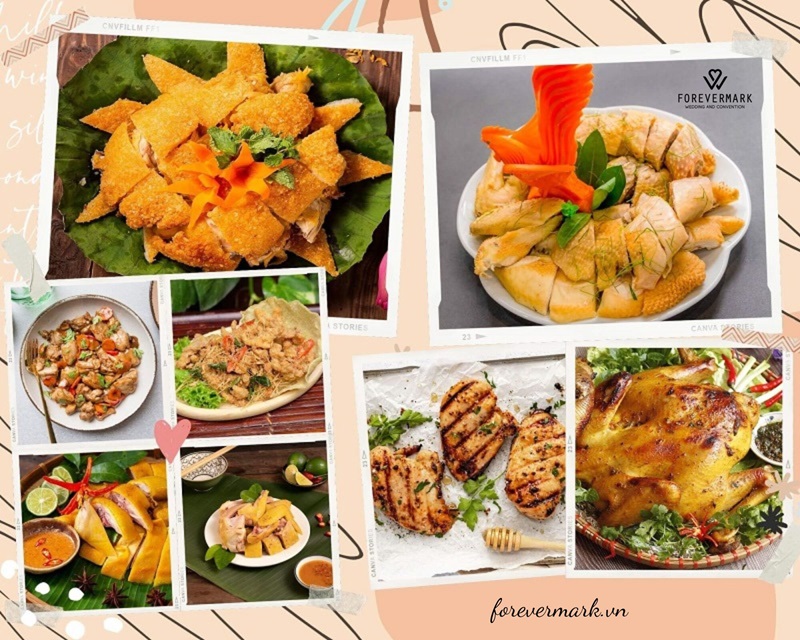 Các món gà đãi tiệc cưới