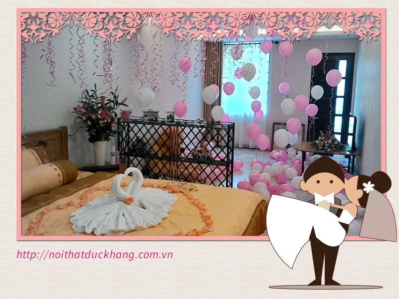 Chuẩn bị phòng cưới hài hòa và sạch sẽ