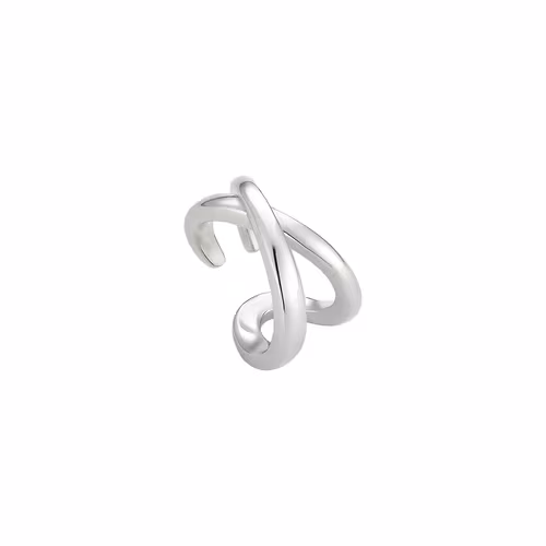 Hoa tai dáng kẹp earcuff bạc cá tính dễ phối đồ