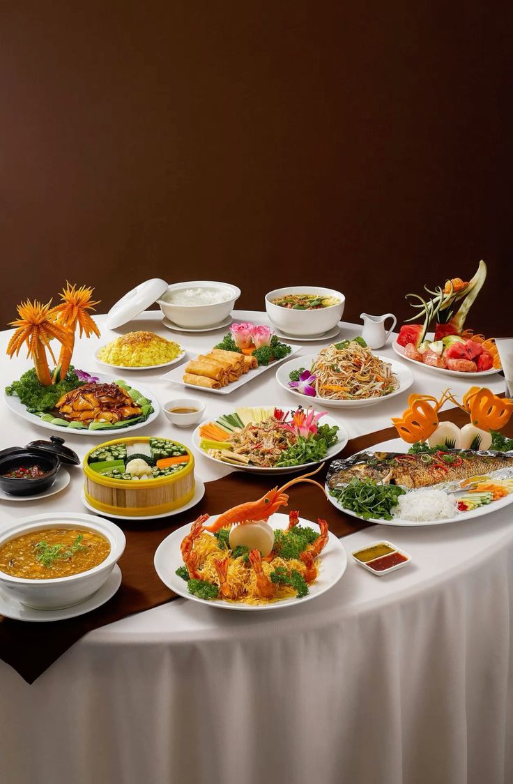 Thực đơn tiệc cưới Á-Âu đa dạng