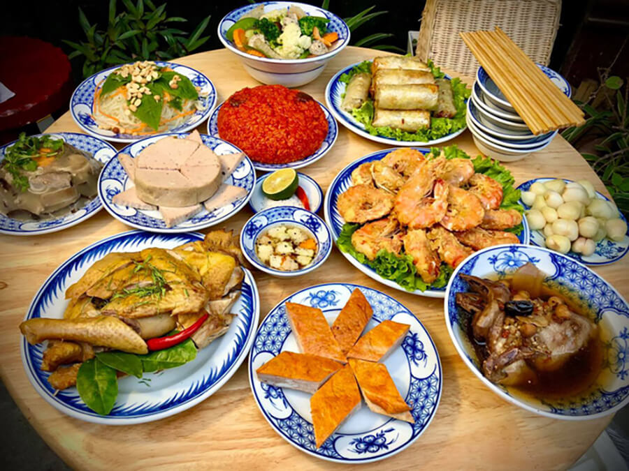 Mâm cỗ cưới miền Bắc