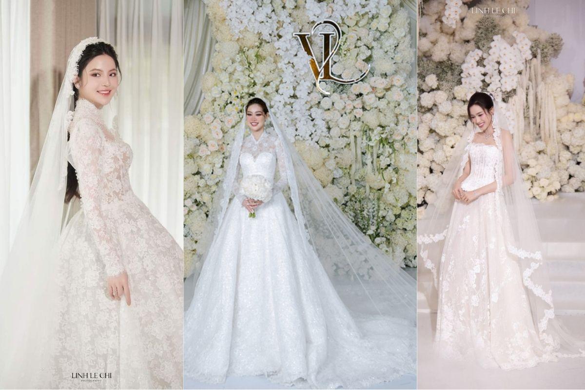 Mỗi kiểu dáng váy cưới sẽ có loại veil phù hợp để làm nổi bật cô dâu.