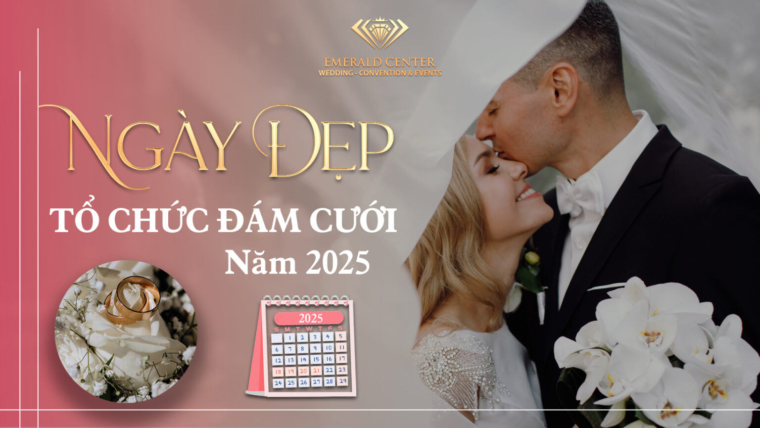 Không gian trang trí tiệc cưới nổi bật