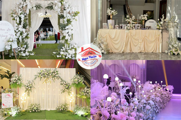 Dịch vụ trang trí tiệc cưới tại nhà với các hạng mục cơ bản
