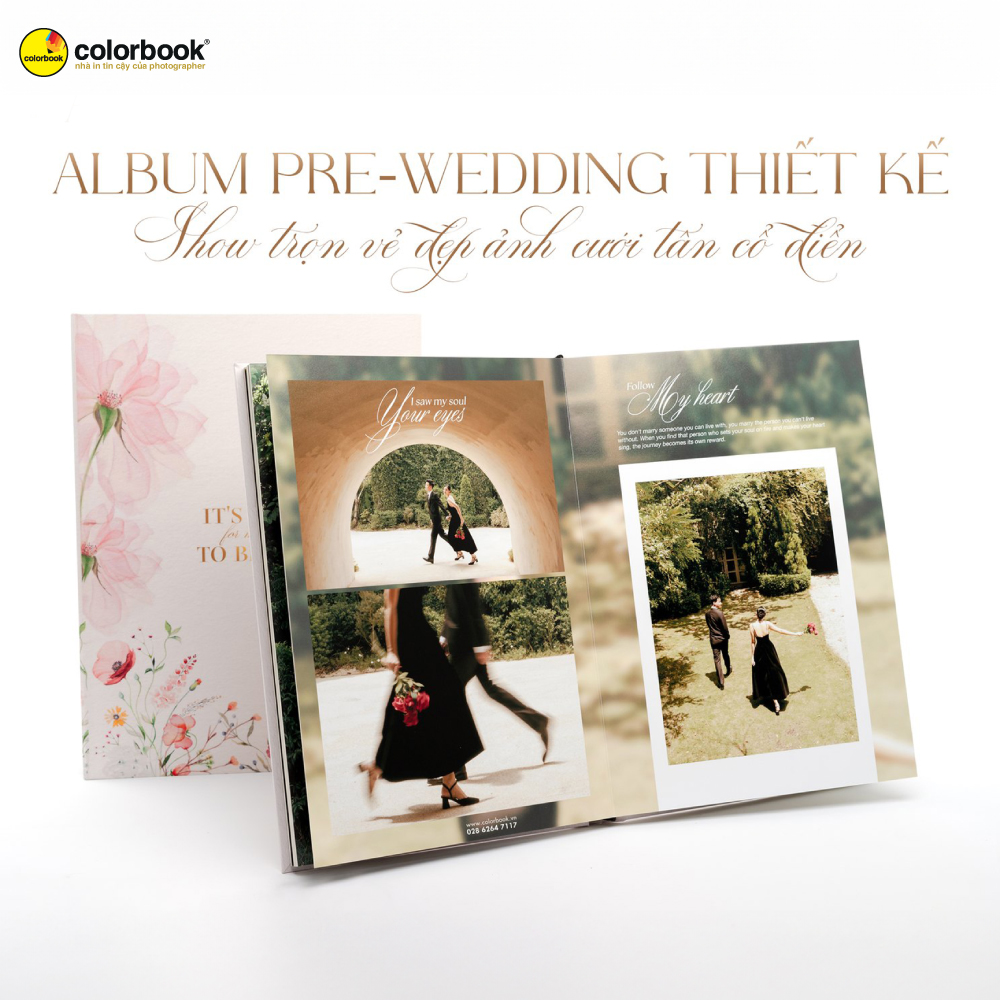 Bố cục album cưới hài hòa