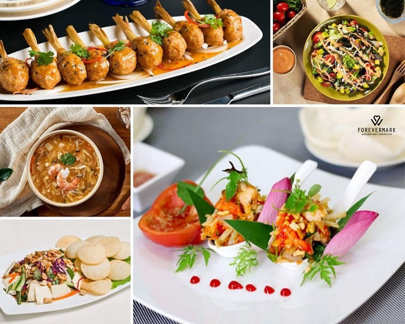 Món khai vị trong thực đơn nhà hàng tiệc cưới