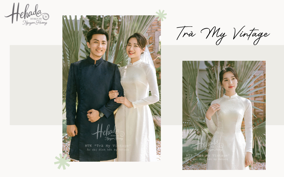 Mẫu áo dài cưới trắng trơn