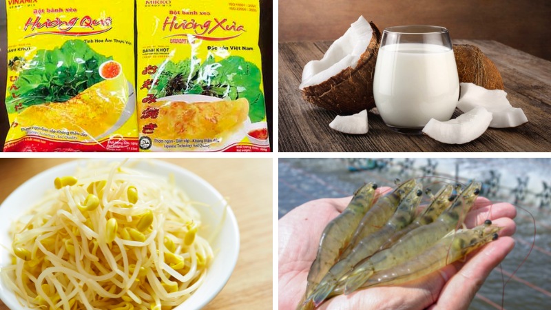 Nguyên liệu bánh xèo